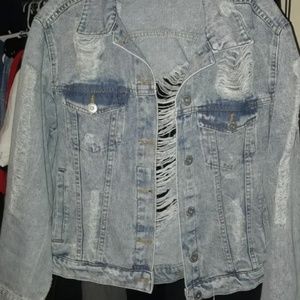Distressed Jean Jacket